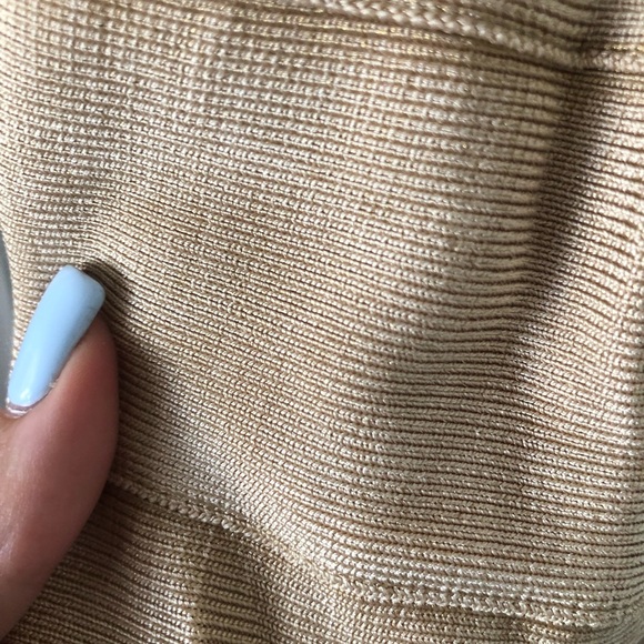 Herve Leger One-Shoulder Beige Dress - Picture 4 of 4